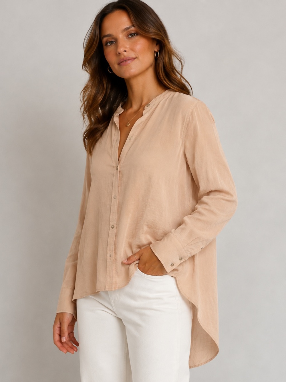 Marciano by Guess blush pink tunic shirt